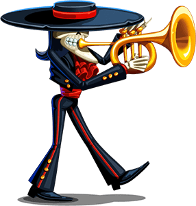 Skeleton character
